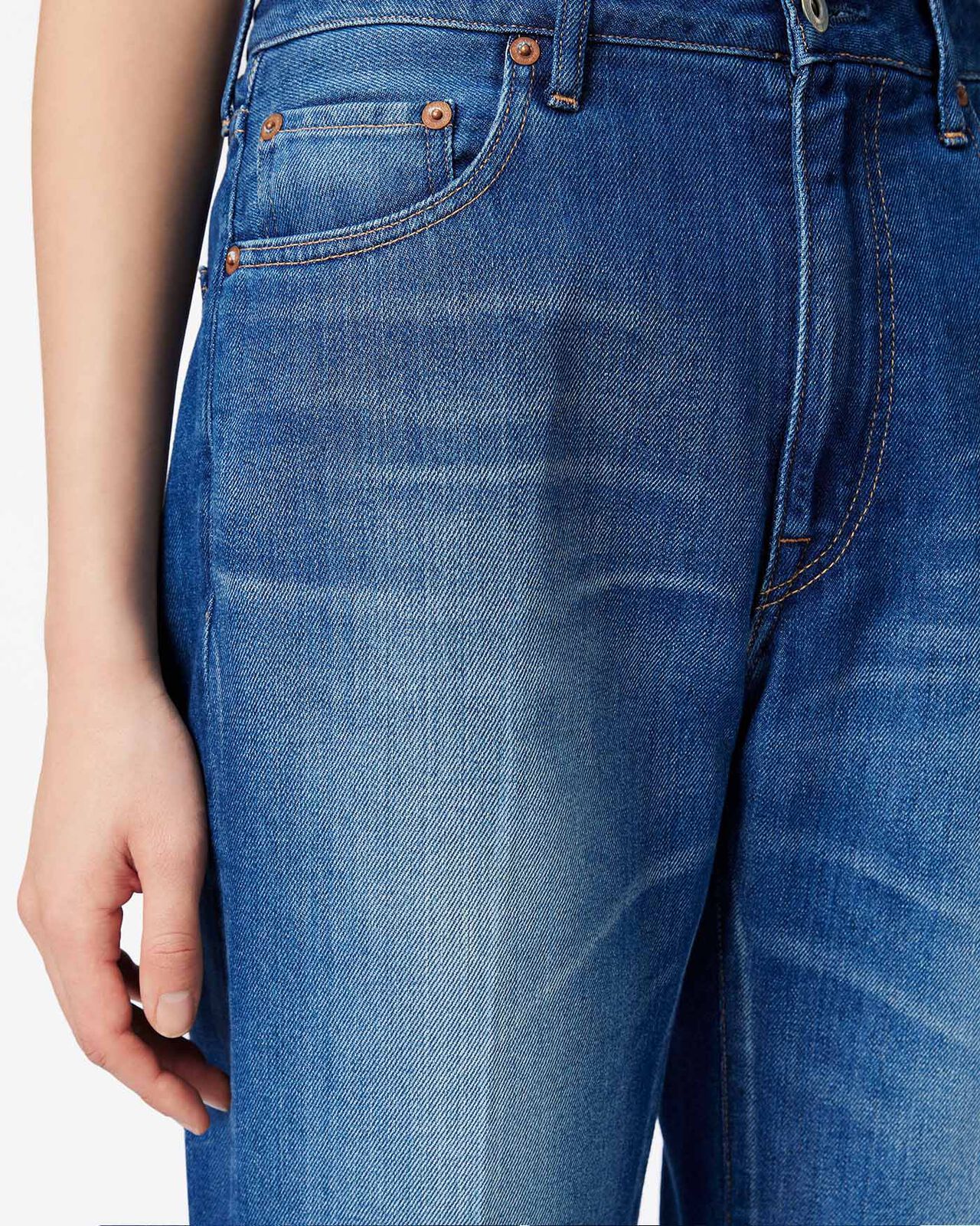 Light Tapered Jeans 9oz  Medium Indigo,MEDIUM INDIGO, large image number 3