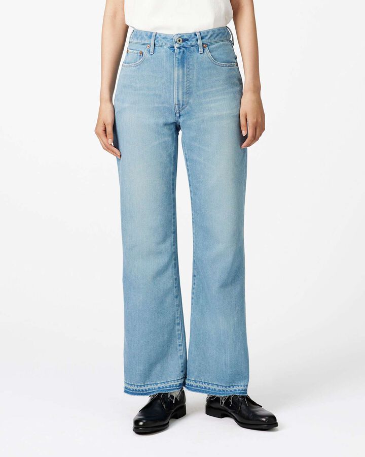 Light Flare Jeans 9oz Light Indigo,, medium