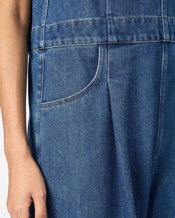 WOMEN | Light Denim Overalls 9oz Medium Indigo,MEDIUM INDIGO, large image number 3