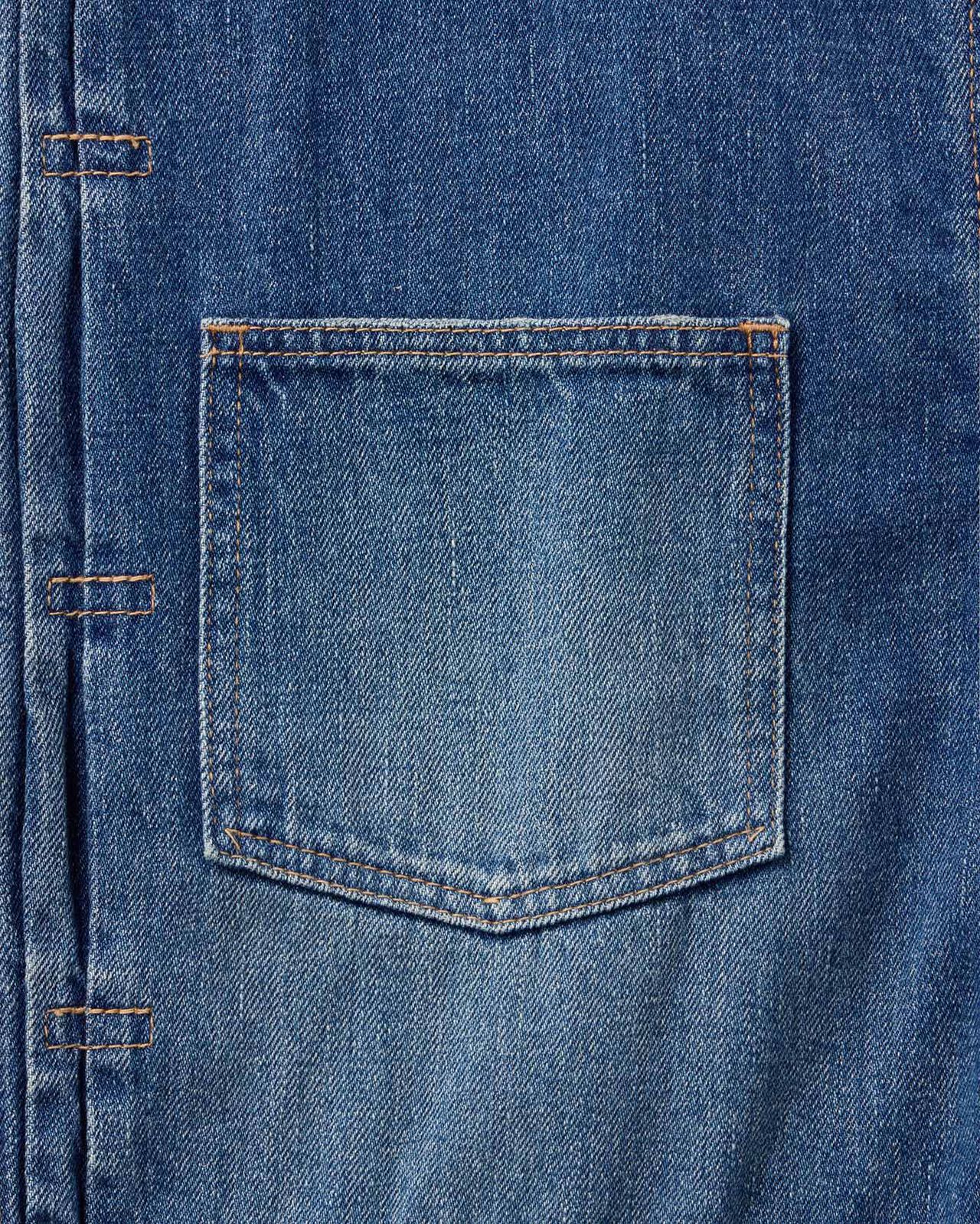 Selvedge Denim Jacket 12oz Medium Indigo,MEDIUM INDIGO, large image number 5