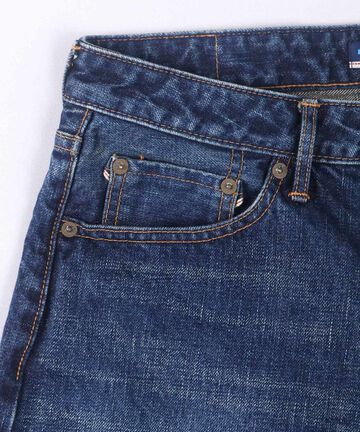 J401(D01) 14.8oz US Cotton Selvedge Jeans (Aging Wash)-DID-34,DARK INDIGO, small image number 10