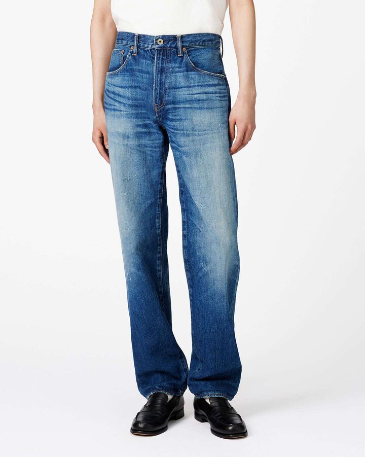 Vintage Straight Jeans 12oz Medium Indigo,, medium
