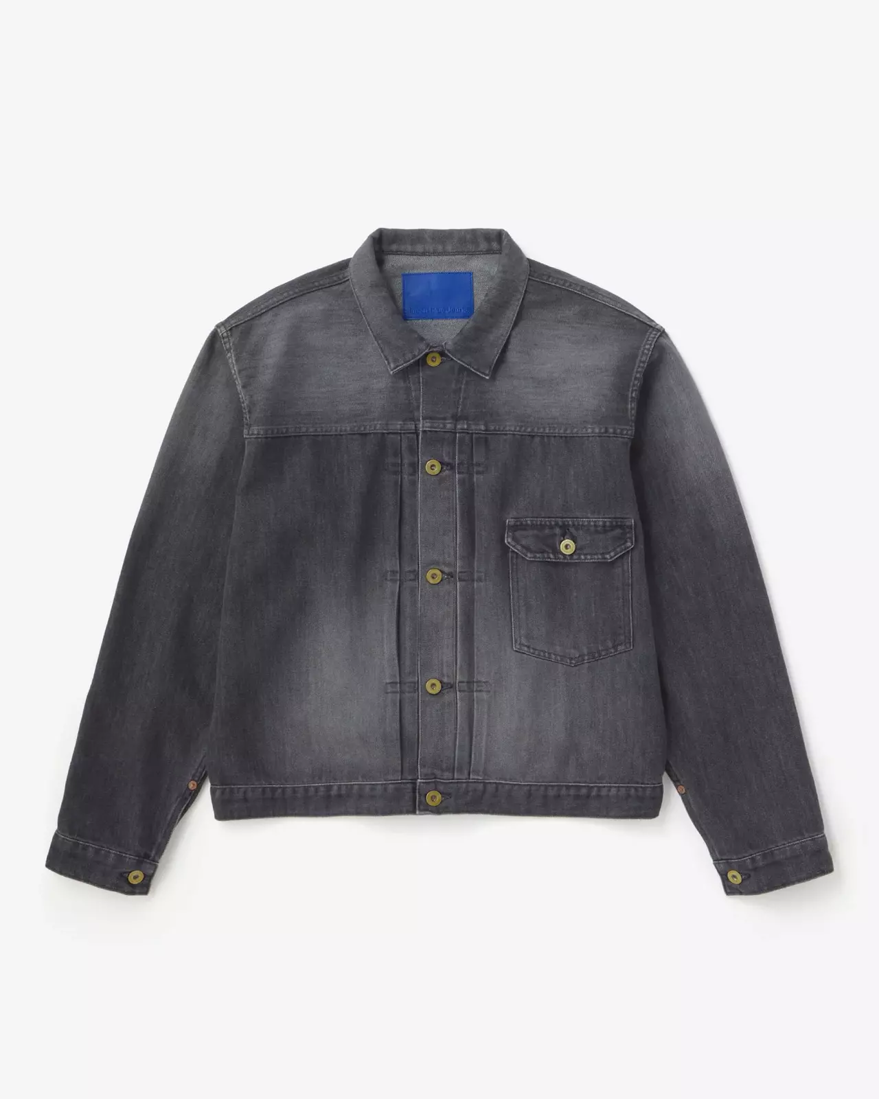 MEN | Light Type 1 Denim Jacket 9oz Washed Black,WASHED BLACK, large image number 4