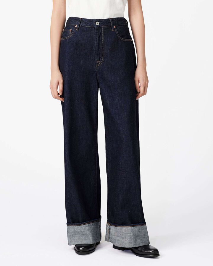 Selvedge Wide Straight Jeans 12oz,, medium