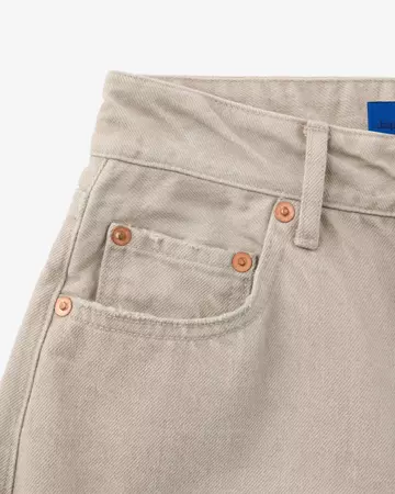 WOMEN | Loose Jeans 13.5oz Beige,BEIGE, large image number 9