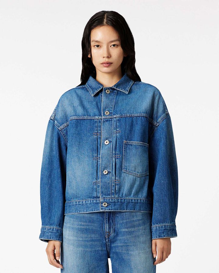 Selvedge Denim Jacket 12oz Medium Indigo,, medium