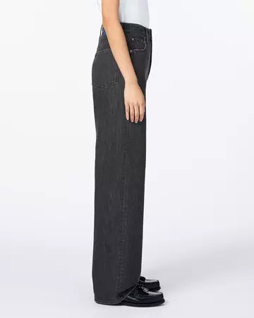 WOMEN | Light Straight Jeans 9oz Washed Black,BLACK, large image number 1