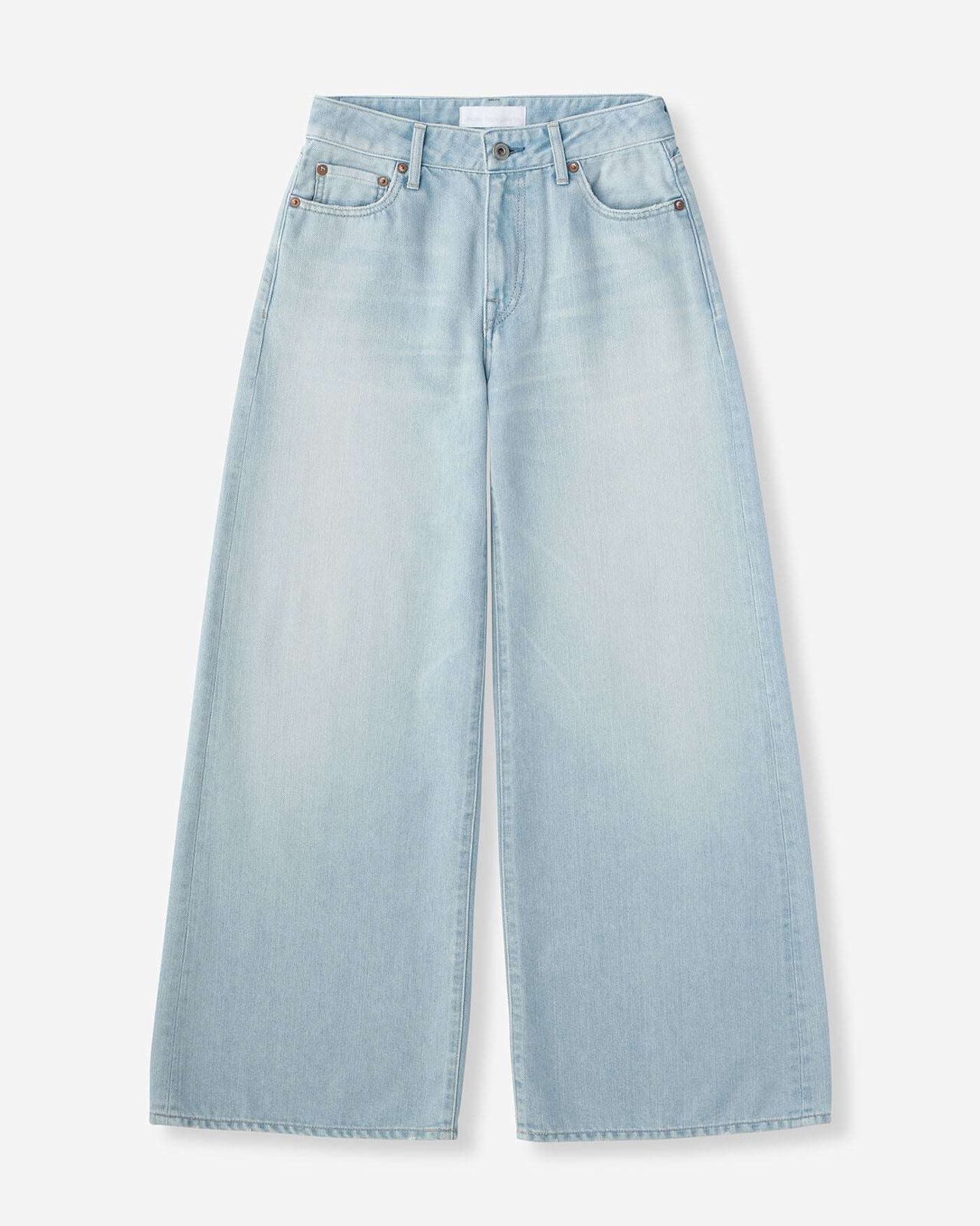 WOMEN | Light Baggy Jeans 9oz Light Indigo,LIGHT INDIGO, large image number 4