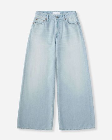 WOMEN | Light Baggy Jeans 9oz Light Indigo,LIGHT INDIGO, large image number 4