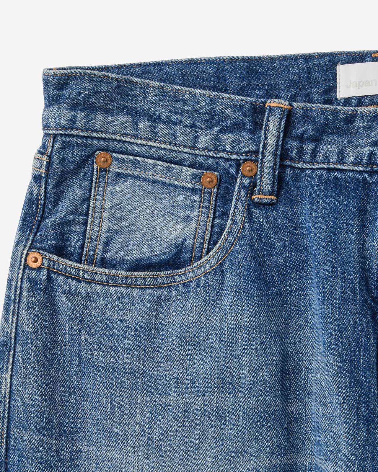 Selvedge Straight Jeans 12oz Medium Indigo,MEDIUM INDIGO, large image number 8