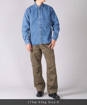 Sulphur Dyed Loose Satin Cargo Pants,OLIVE, large image number 7