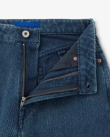WOMEN | Sashiko Loose Pants Dark Indigo,DARK INDIGO, large image number 5