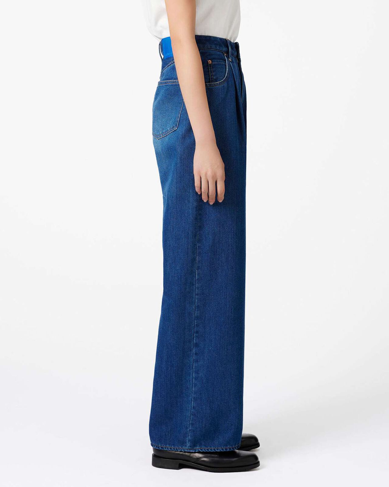 Light Wide Jeans 9oz Medium Indigo,MEDIUM INDIGO, large image number 1