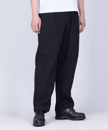 Sashiko Black 5P Wide Tapered - 11oz Black Sashiko-BLK-28,BLACK, small image number 1