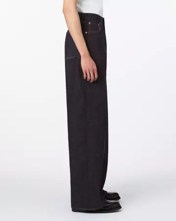 MEN | Selvedge Loose Jeans 14oz,INDIGO, large image number 1