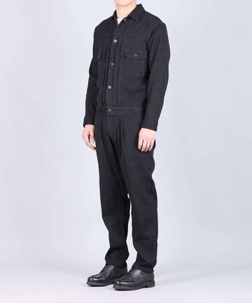 Sashiko Black Type 2 Jacket,BLACK, large image number 3