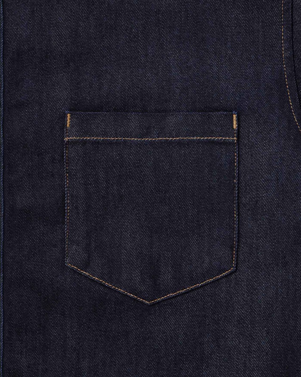 MEN | Light Relax Fit L/S Shirt 9oz,INDIGO, large image number 5