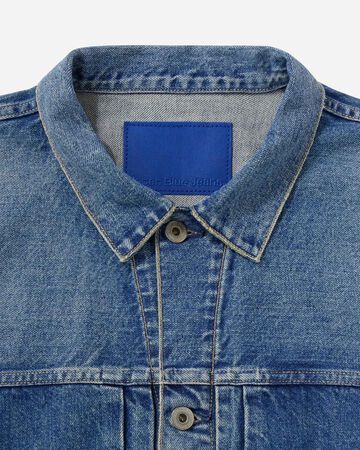 WOMEN | Cutoff Denim Jacket 11oz Medium Indigo,MEDIUM INDIGO, large image number 7