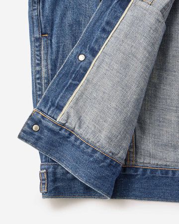 Selvedge Type 2 Denim Jacket 12oz Medium Indigo,MEDIUM INDIGO, small image number 7