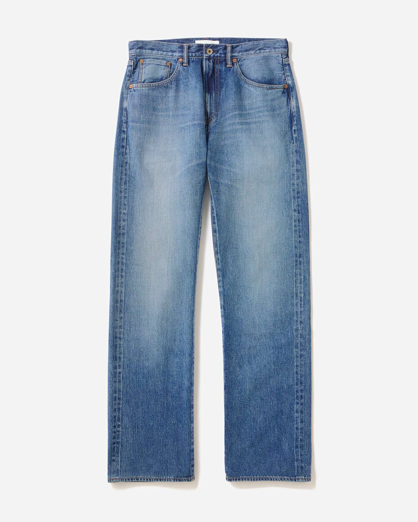 Selvedge Wide Jeans 12oz Medium Indigo