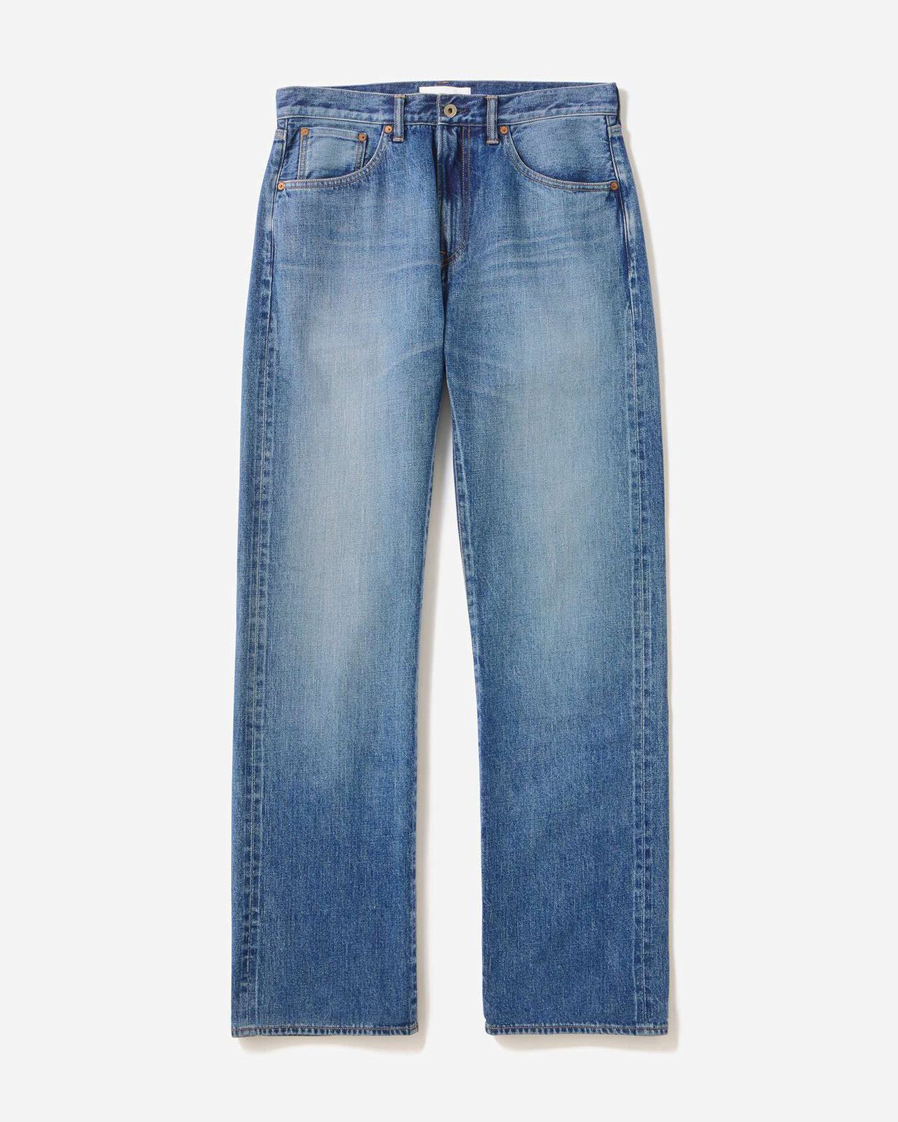Selvedge Wide Jeans 12oz Medium Indigo,MEDIUM INDIGO, large image number 3