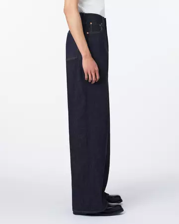 MEN | Selvedge Loose Jeans 12oz,INDIGO, large image number 1
