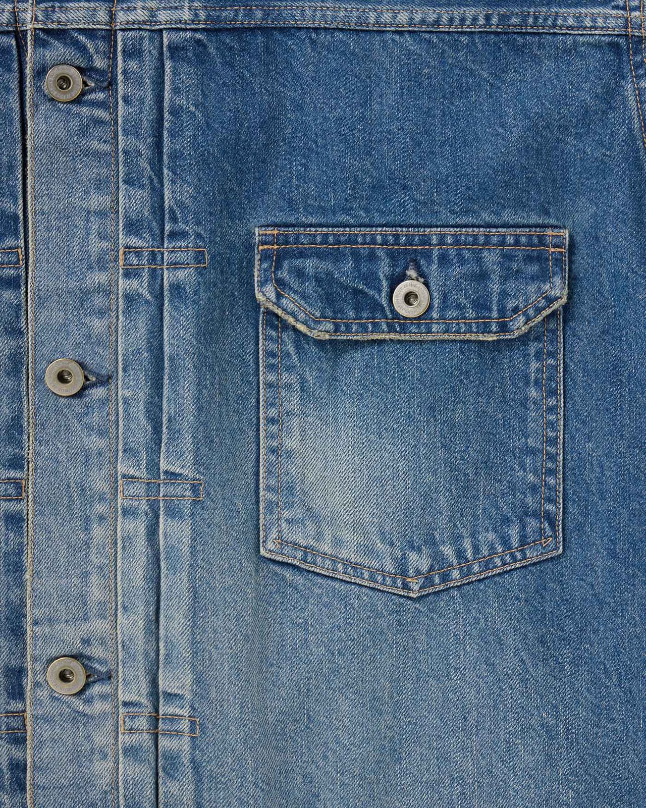 WOMEN | Cutoff Denim Jacket 11oz Medium Indigo,MEDIUM INDIGO, large image number 6