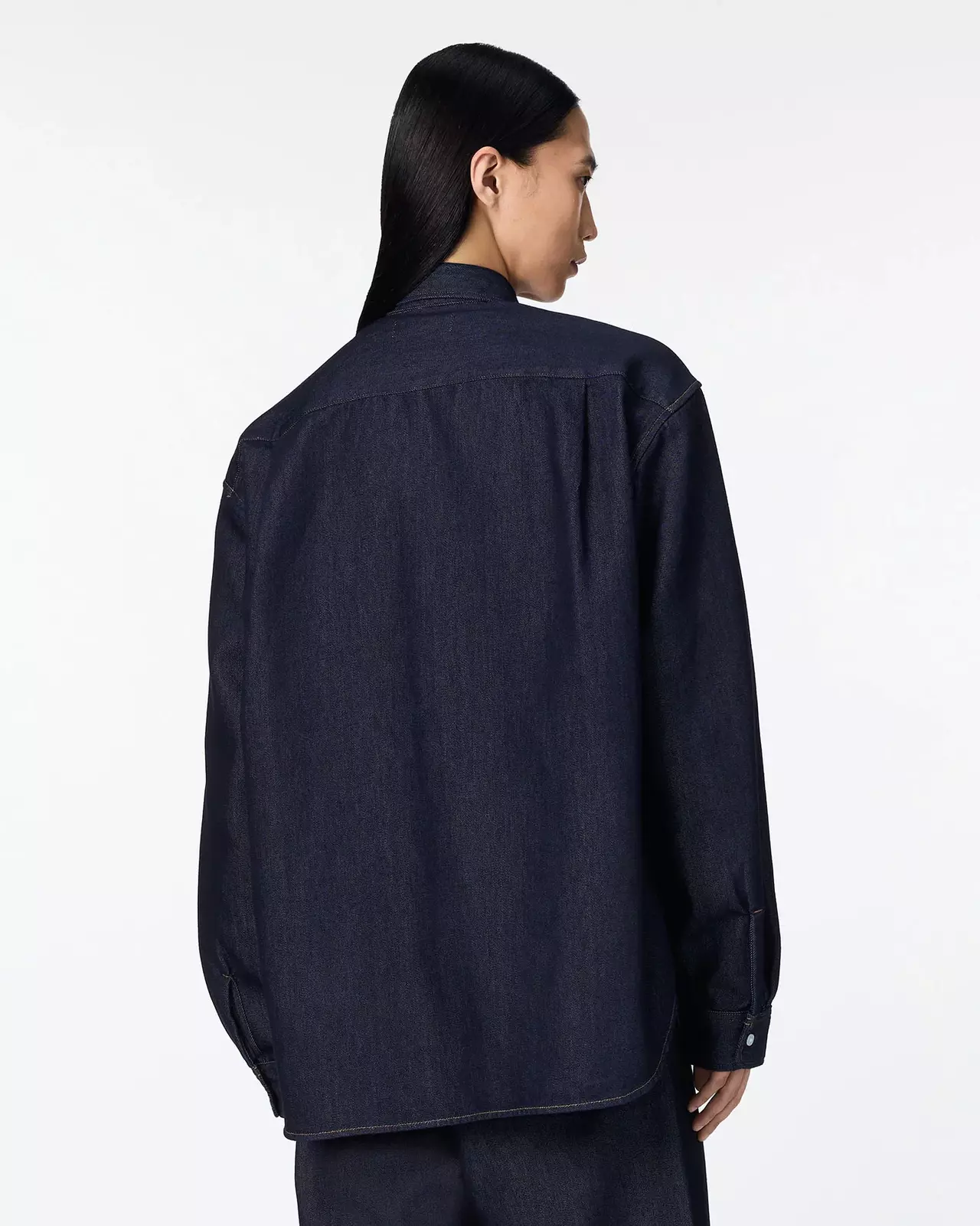 MEN | Light Relax Fit L/S Shirt 9oz,INDIGO, large image number 2