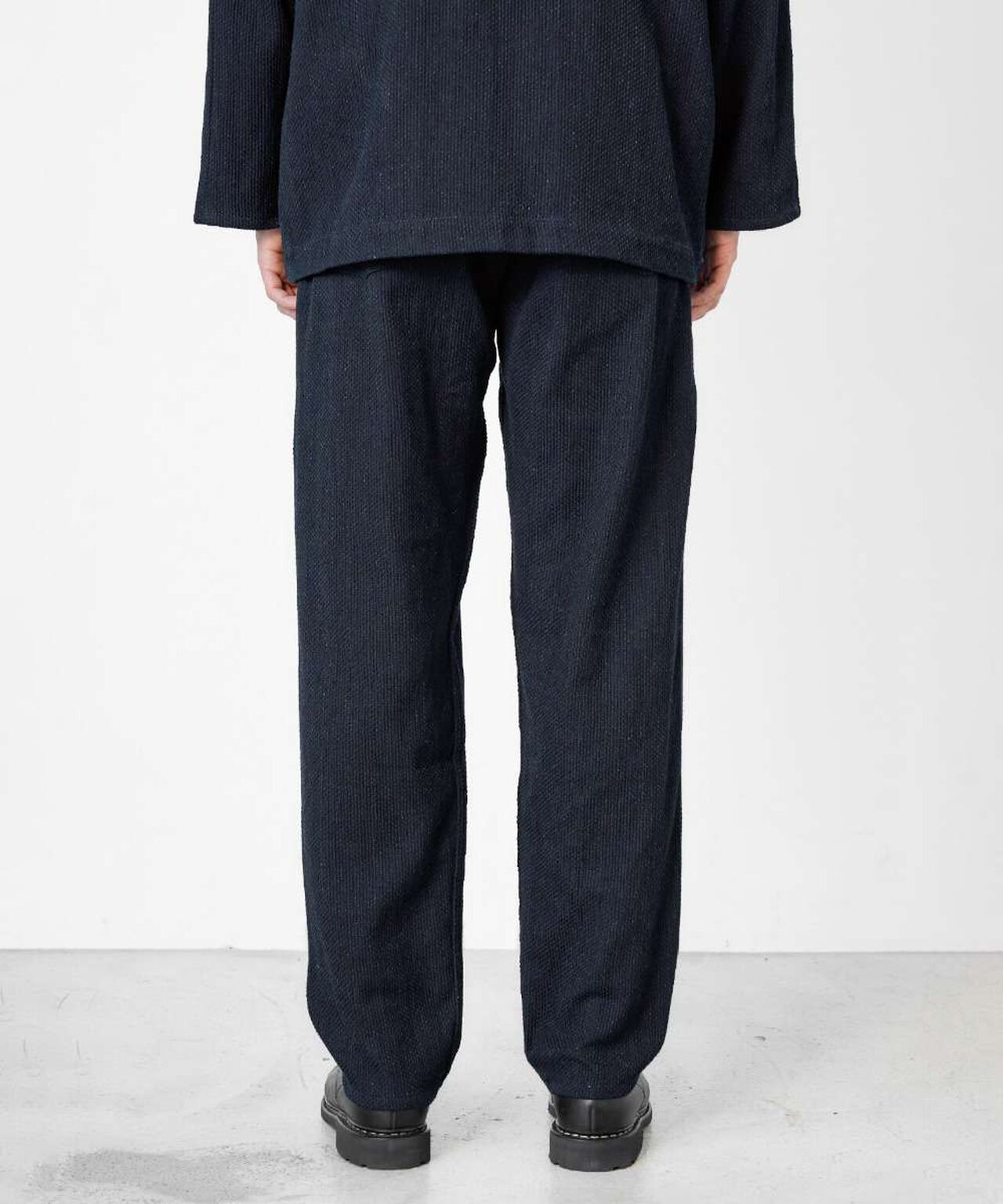 Sashiko Wide Tapered Pants,INDIGO, large image number 2