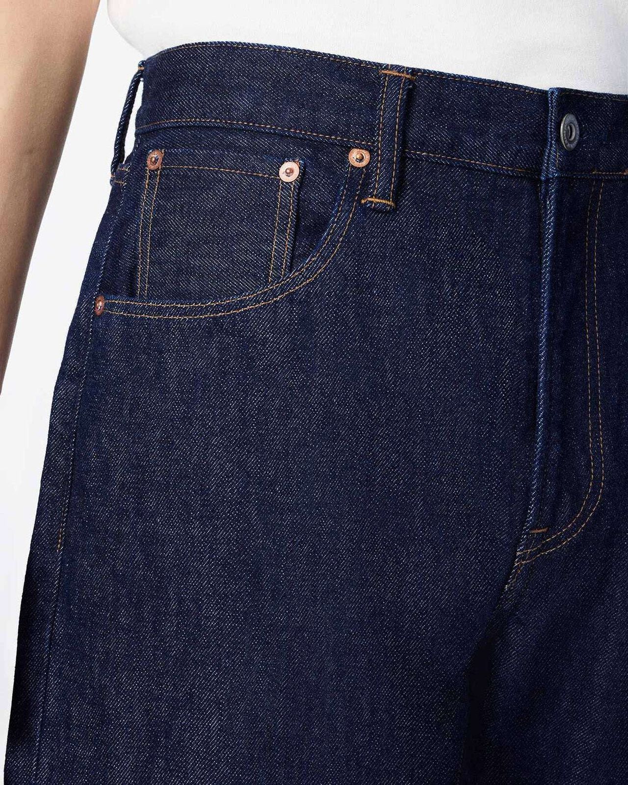 MEN | Selvedge Straight Jeans 14oz,INDIGO, large image number 3
