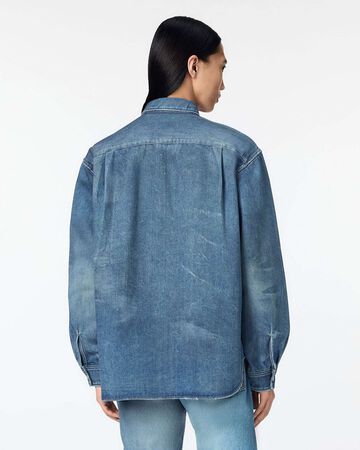 MEN | Light Relax Fit L/S Shirt 9oz Medium Indigo,MEDIUM INDIGO, large image number 2