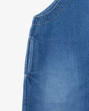 WOMEN | Denim Overalls 11oz Medium Indigo,MEDIUM INDIGO, large image number 8