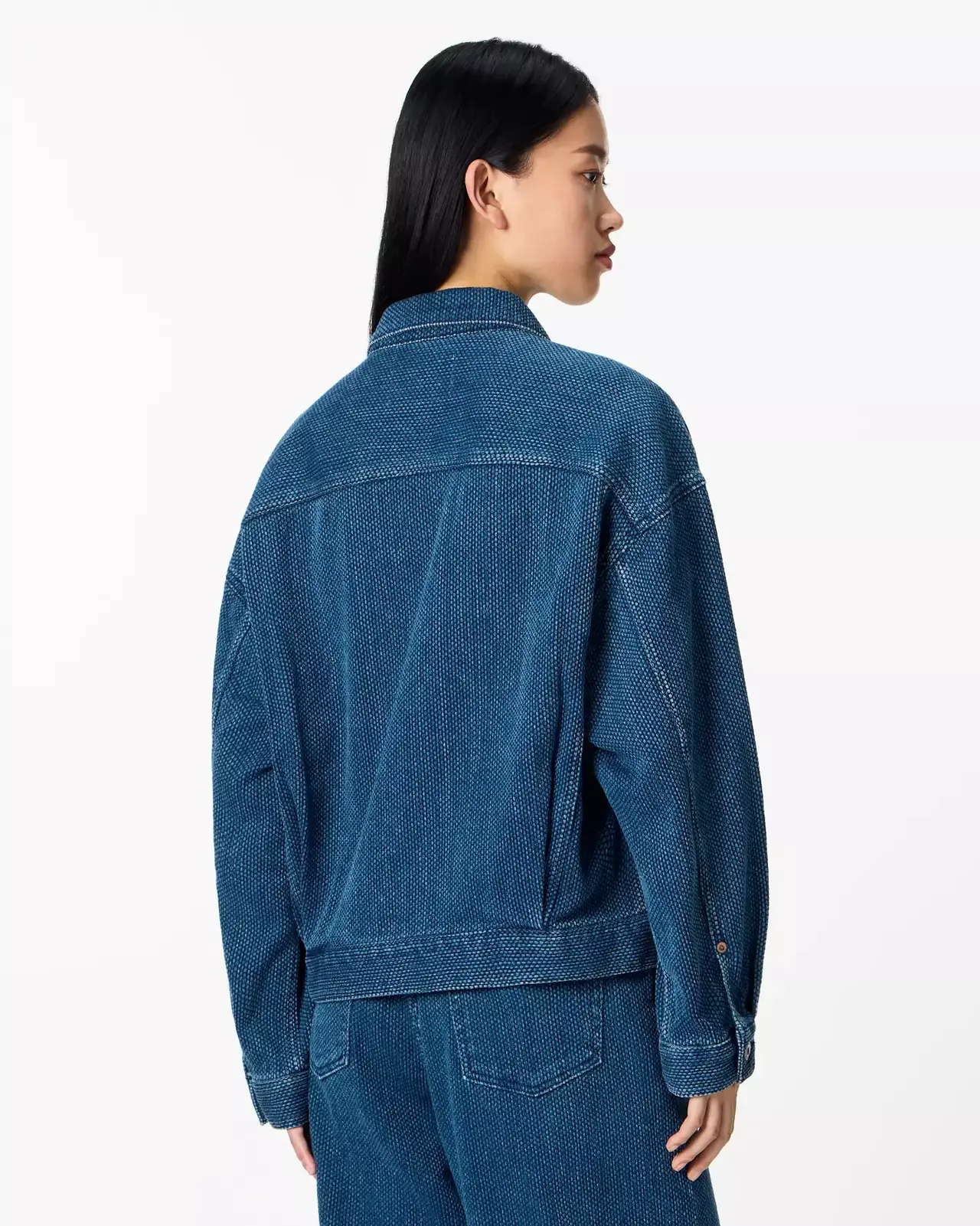 WOMEN | Sashiko Jacket,DARK INDIGO, large image number 2
