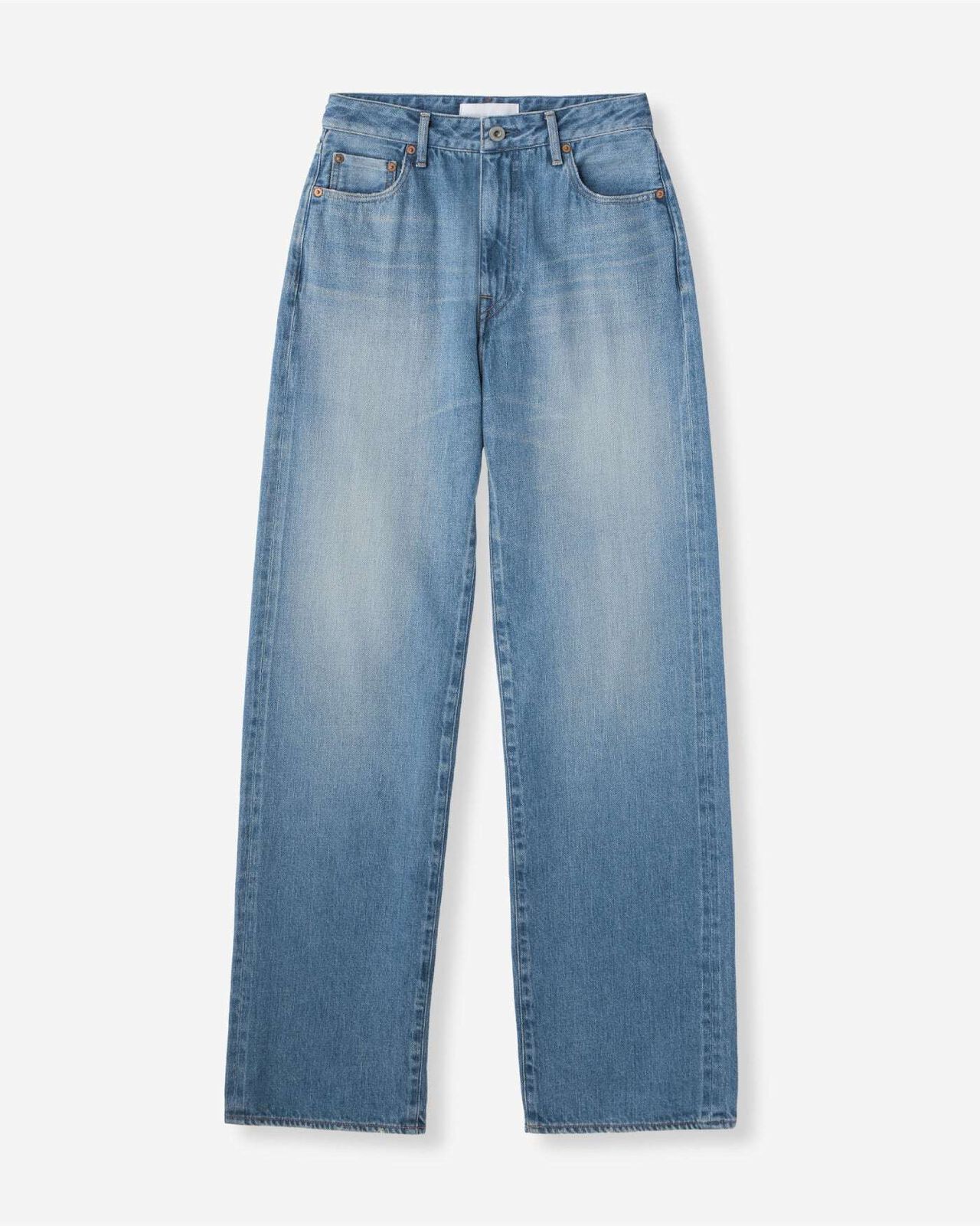 WOMEN | Selvedge Straight Jeans 12oz Medium Indigo,MEDIUM INDIGO, large image number 4