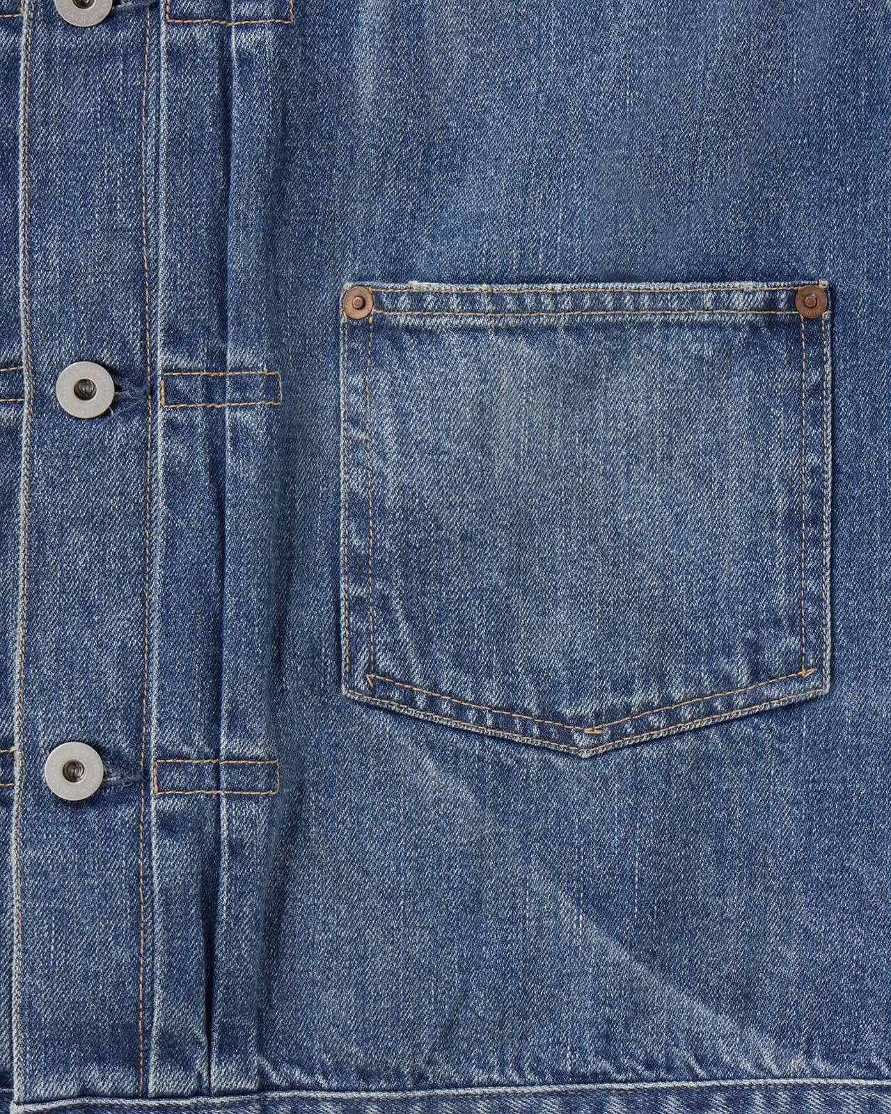 MEN | ReDESIGN Type 1 Denim Jacket 12oz Dark Indigo,DARK INDIGO, large image number 5
