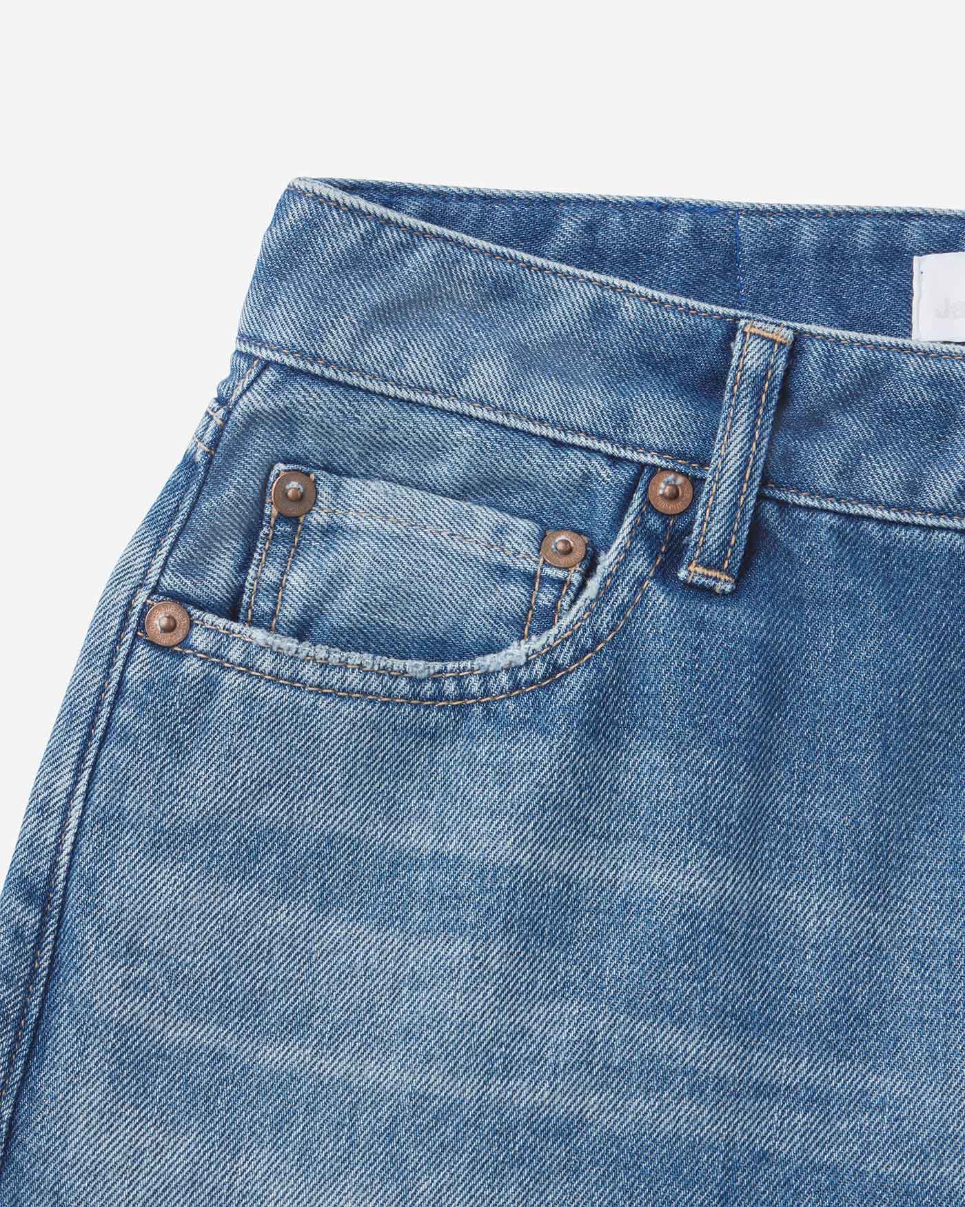 未使用品 SURT 2025SS MANNISH BAGGY 34 INDIGO WOMEN | Light Baggy Jeans 9oz Medium Indigo