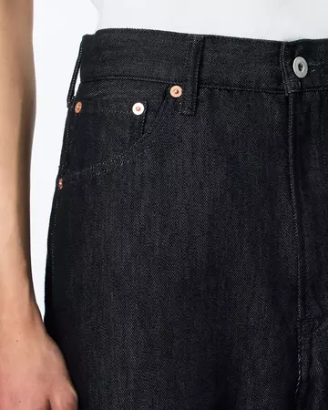 MEN | Light Loose Jeans 9oz Black,BLACK, large image number 3