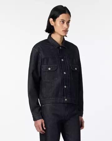MEN | Light Type 2 Denim Jacket 9oz Black,BLACK, large image number 1