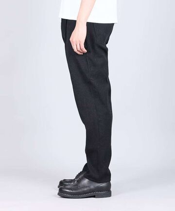 Sashiko Black Wide Tapered 5P Pants,BLACK, large image number 2