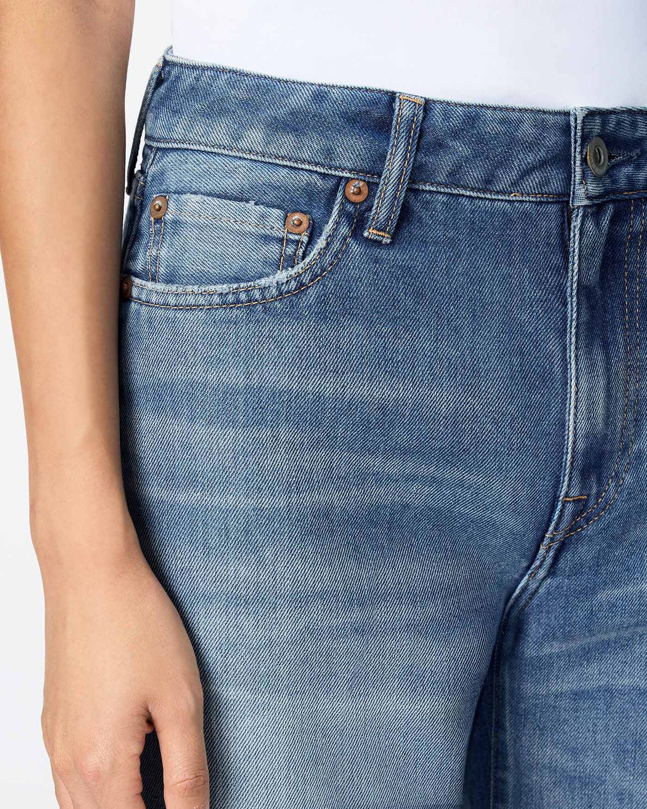 WOMEN | Light Baggy Jeans 9oz Medium Indigo,MEDIUM INDIGO, large image number 3