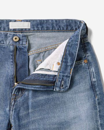 Smooth Wide Jeans 9oz Medium Indigo,MEDIUM INDIGO, small image number 4