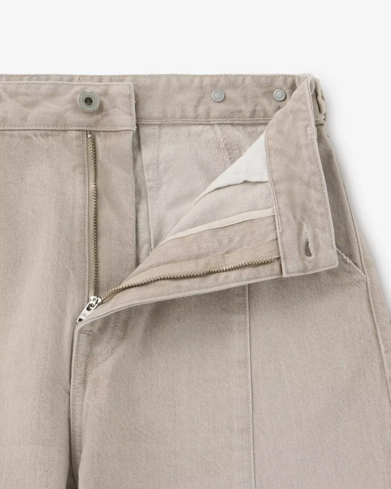 WOMEN | Panel Curve Jeans 13.5oz Beige,BEIGE, large image number 6
