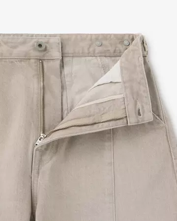 WOMEN | Panel Curve Jeans 13.5oz Beige,BEIGE, large image number 6