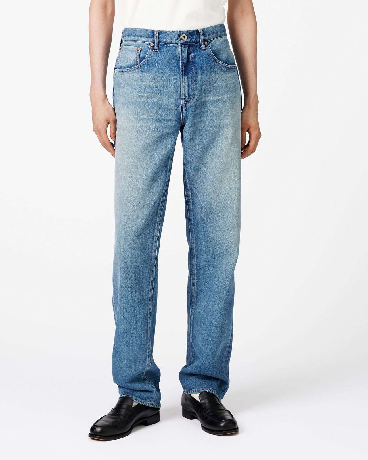 Light Straight Jeans 9oz Medium Indigo,MEDIUM INDIGO, large image number 0