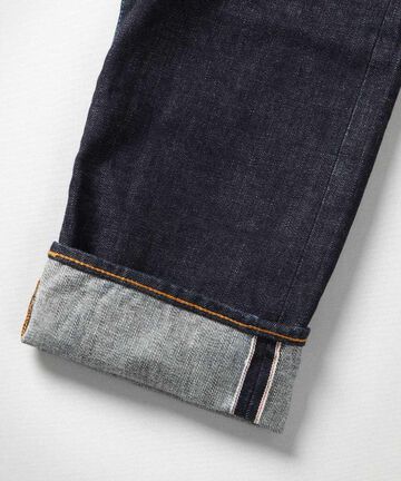 J201 14.8oz US Cotton Tapered Selvedge Jeans,INDIGO, large image number 6