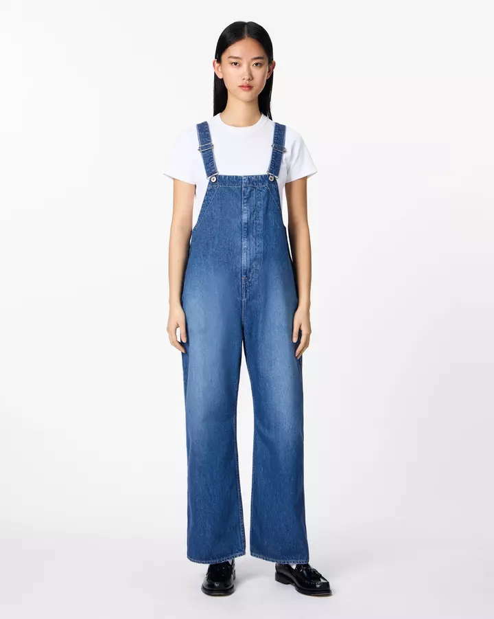 WOMEN | Denim Overalls 11oz Medium Indigo,, medium