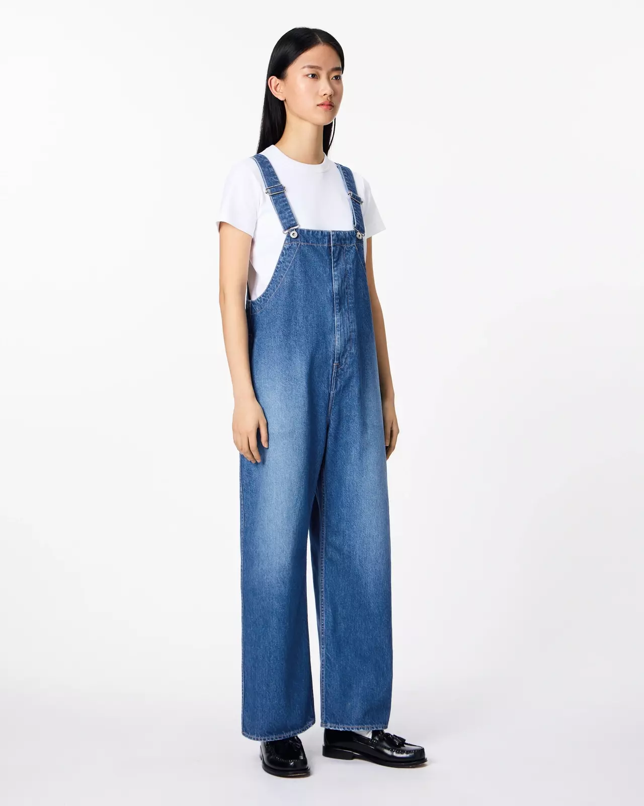 WOMEN | Denim Overalls 11oz Medium Indigo,MEDIUM INDIGO, large image number 1