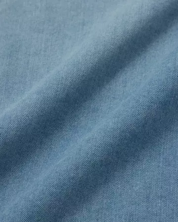 WOMEN | Light Denim Work Shirt 7oz Medium Indigo,MEDIUM INDIGO, large image number 9