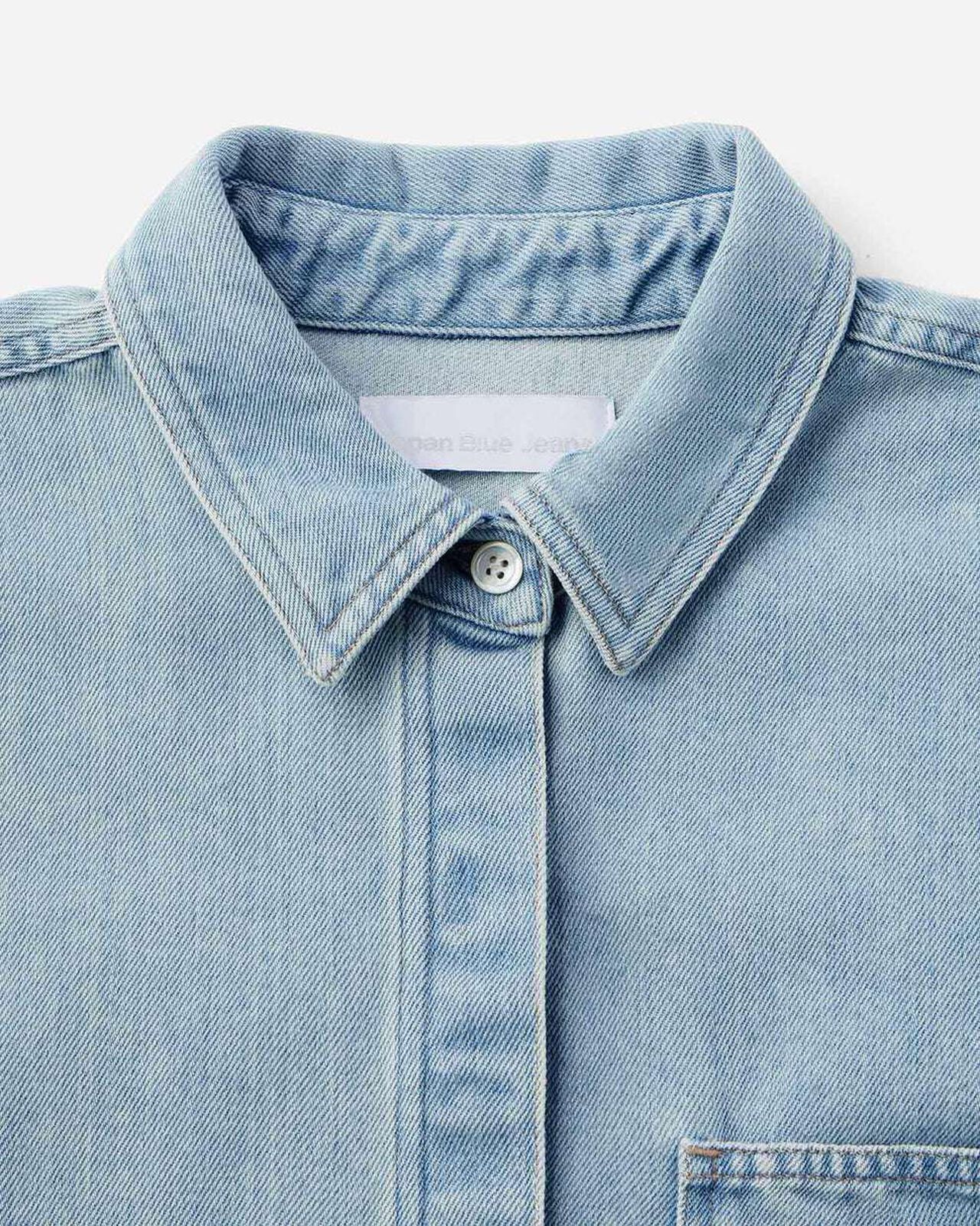 WOMEN | Light Denim SS Shirt 9oz Light Indigo,LIGHT INDIGO, large image number 5