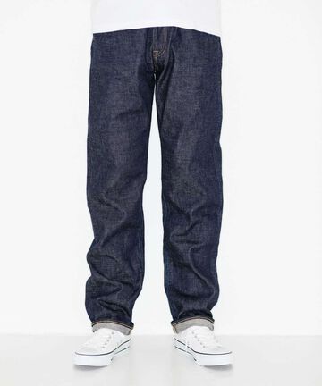 J401 CIRCLE Classic Straight 14.8oz American Cotton Vintage Selvedge Jeans,INDIGO, small image number 0